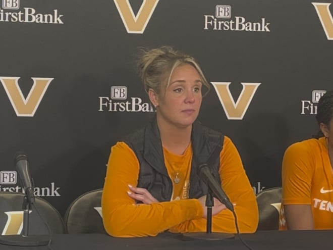 WATCH: Lady Vols coach Kim Caldwell reacts to loss at Vanderbilt