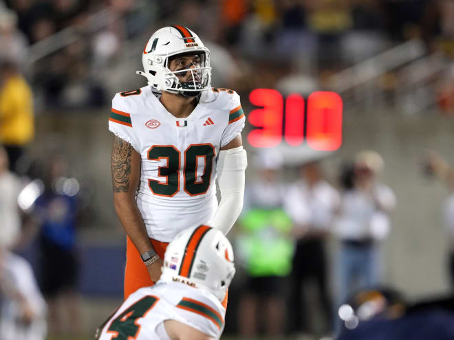 Miami Football: Kicker Andy Borregales named Lou Groza Semifinalist