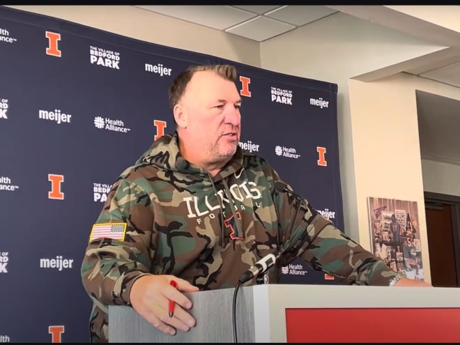 Watch:  Minnesota week:  Illini coach Bret Bielema press conference