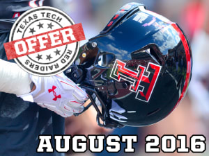 New Texas Tech Football Offers: August