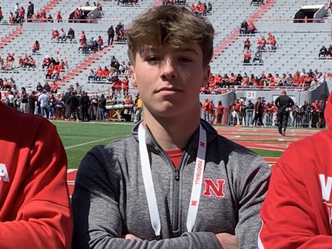 Nebraska safety Caden VerMaas takes in spring practice at Wisconsin