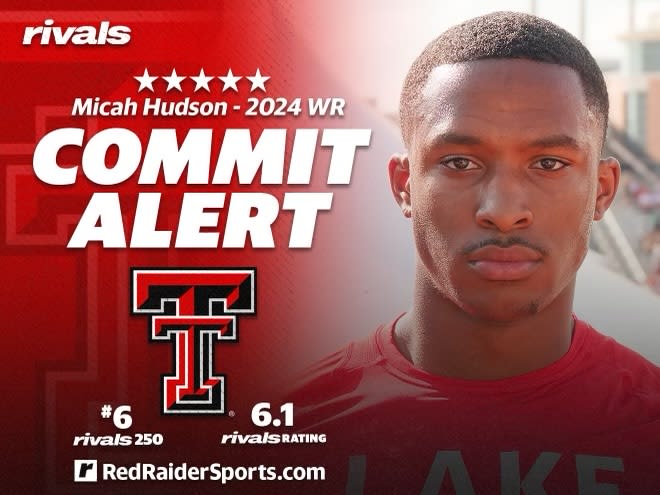 Texas Tech lands its highest-rated recruit of all time in WR Micah Hudson