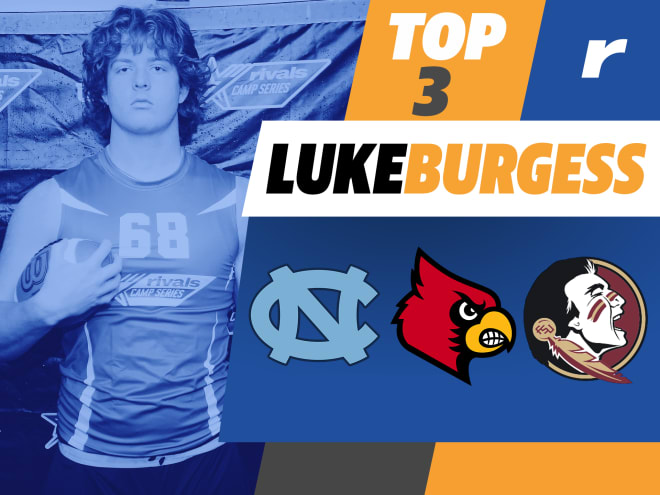 Four-star OL Luke Burgess announces top three