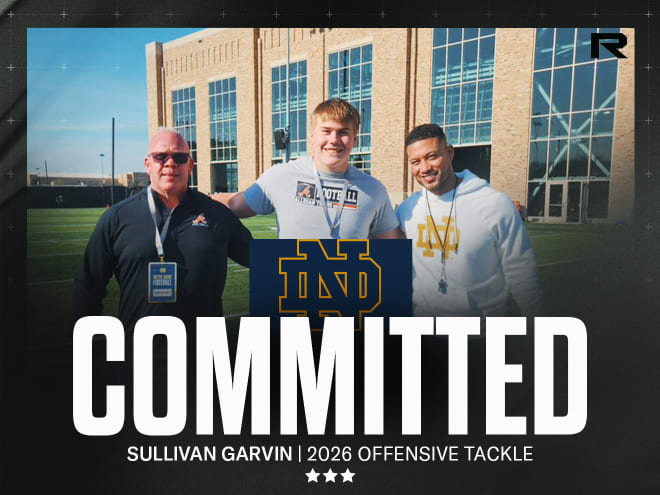 Three-star OL Sullivan Garvin commits to Notre Dame football's 2026 class