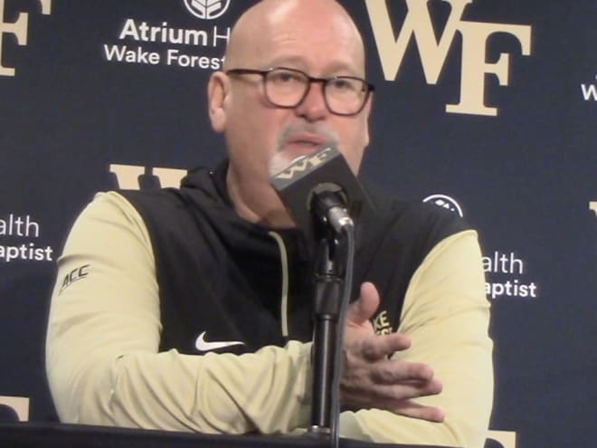 Video: Wake Forest coach Steve Forbes, players feed off energy