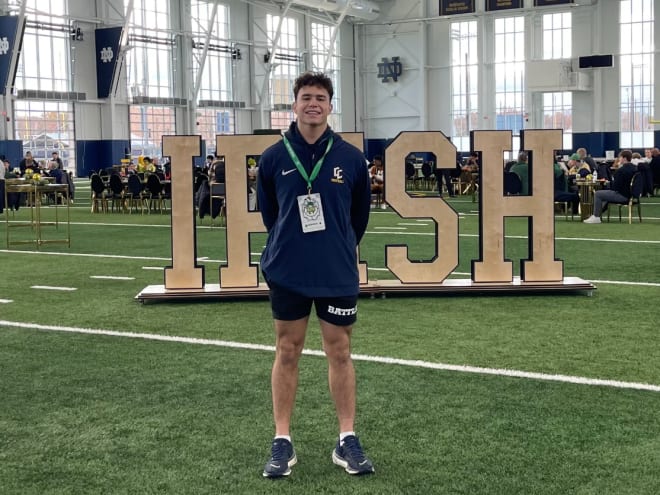 2026 LB Colsen Gatten discusses Notre Dame visit, relationship with coaches