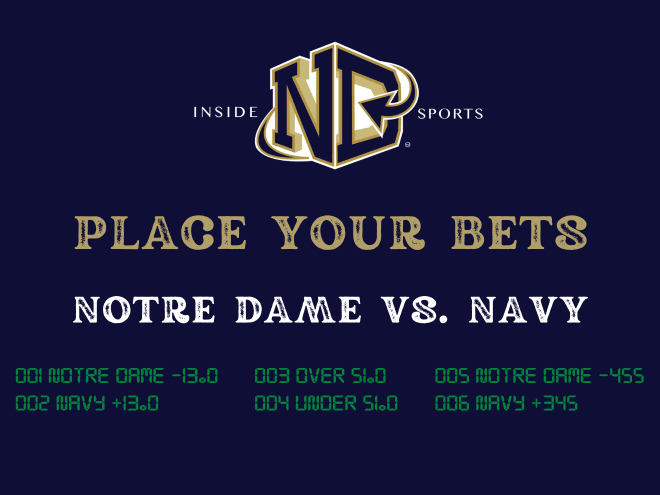 Place Your Bets voting: Notre Dame football vs. Navy