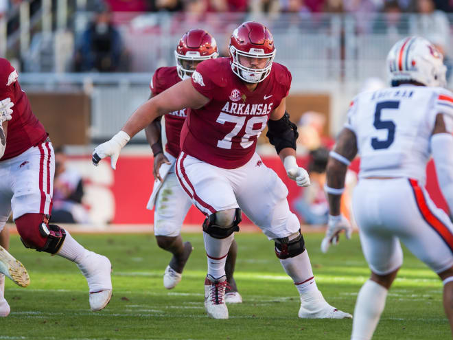 Arkansas OL Joshua Braun reenters transfer portal