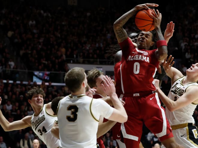 Where does Alabama basketball rank in the polls after its loss to Purdue