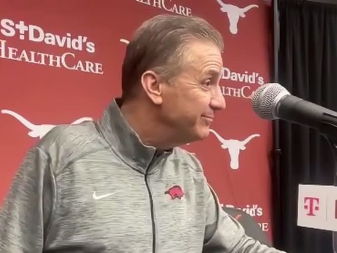 VIDEO: John Calipari postgame - Arkansas 78, Texas 70