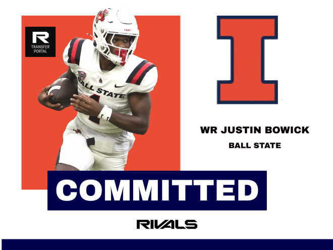 Commit:  Illini land WR Justin Bowick from the transfer portal