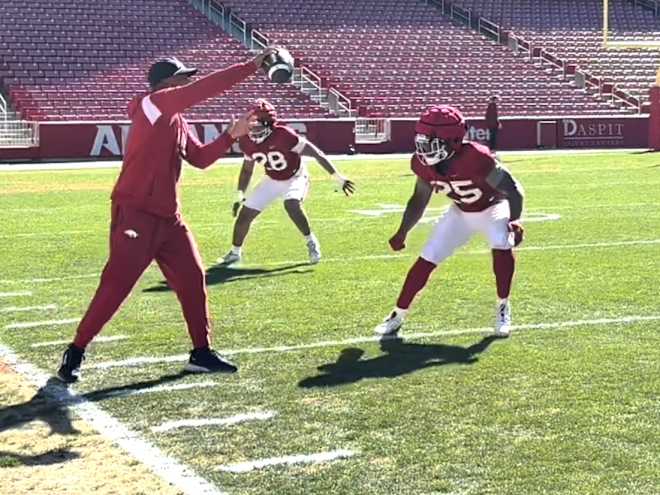 WATCH: Video from Arkansas' 6th spring practice