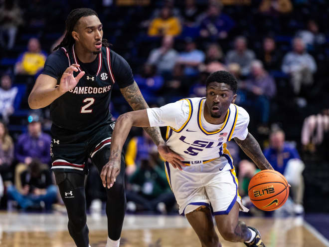 LSU MBB earns second consecutive SEC win over South Carolina, 81-67