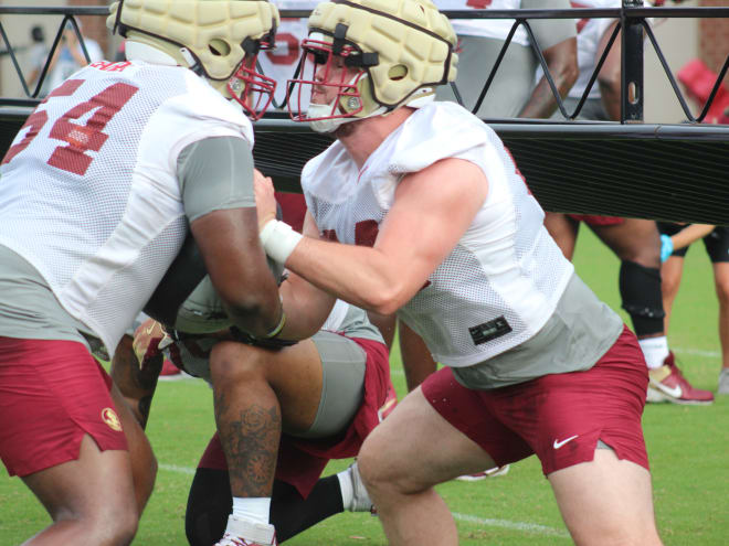 After FSU acclimation, transfer OL Jacob Rizy grew in first start at Miami