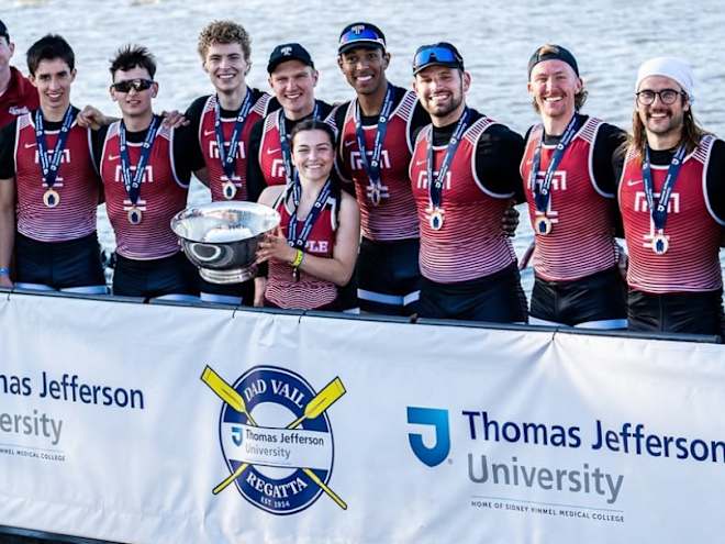 A call to victory: Grace Crosby recounts Temple's Varsity 8 Dad Vail win