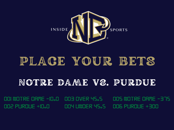 Place Your Bets voting: Notre Dame vs. Purdue