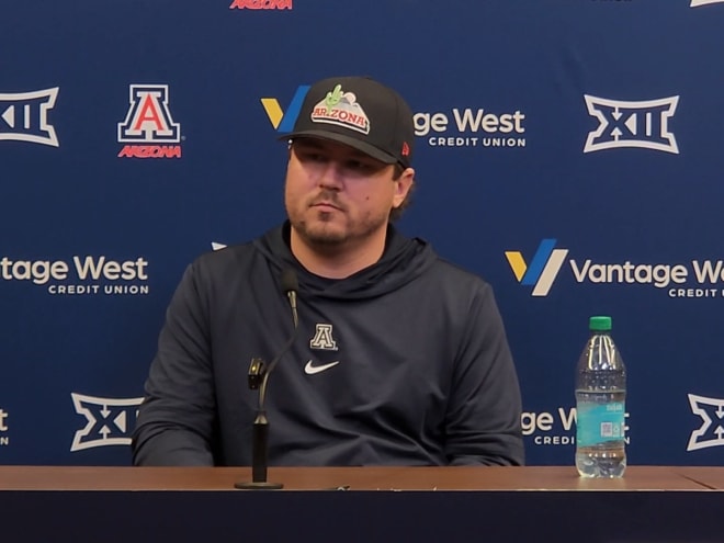 WATCH: Arizona offensive coach Matt Adkins Tuesday press conference (UCF)