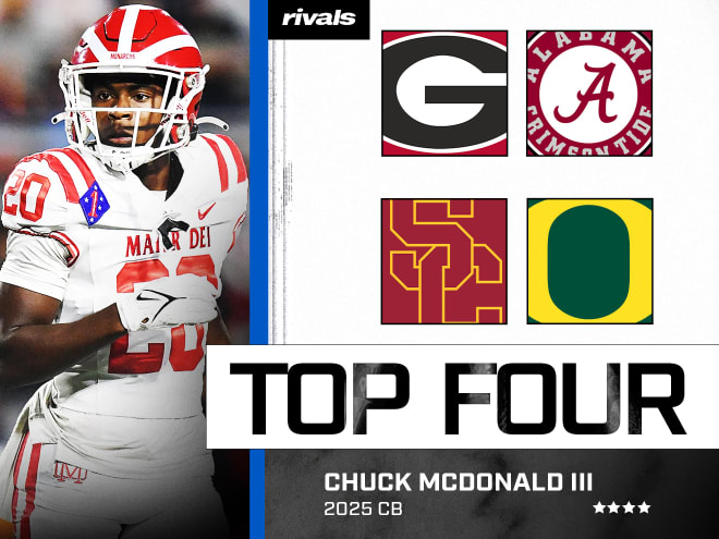 Four-star CB Chuck McDonald releases top four on bittersweet day