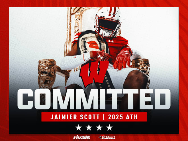 Four-star 2025 ATH Jaimier Scott commits to Wisconsin