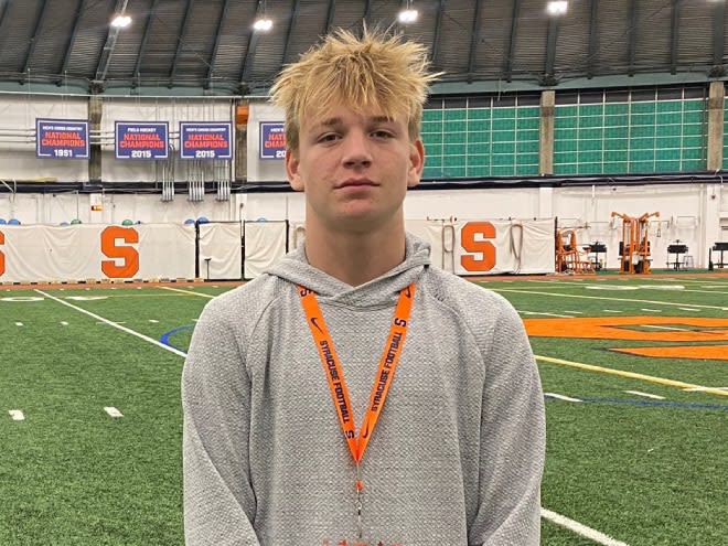 2027 QB Lukas Prock says visit 'definitely boosted' Syracuse