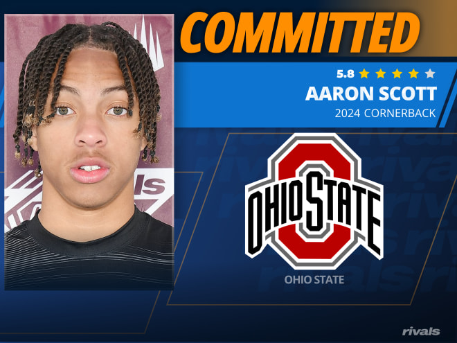 Rivals250 DB Aaron Scott is staying home, commits to Ohio State