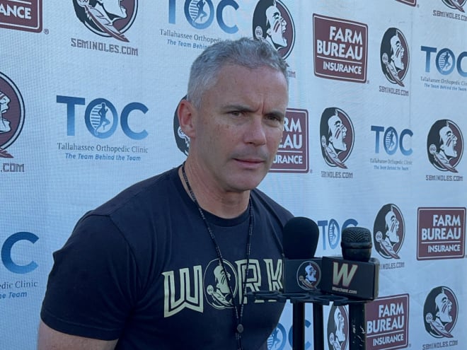 Osceola Video: Mike Norvell on Luke Kromenhoek, Elijah Moore, rivalry game