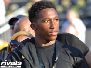 Four-star Jirehl Brock wowed by Kinnick night experience