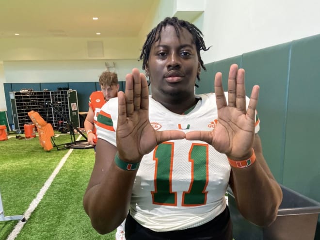 DT who landed UM offer a week ago visits campus, works out with Simpson