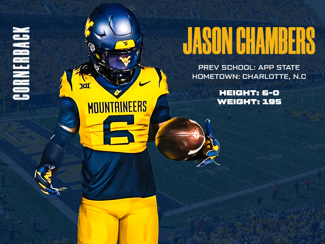 Appalachian State DB transfer Chambers joins West Virginia