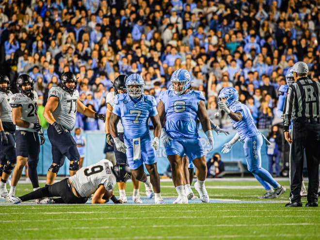 UNC Snap Counts Versus Wake Forest