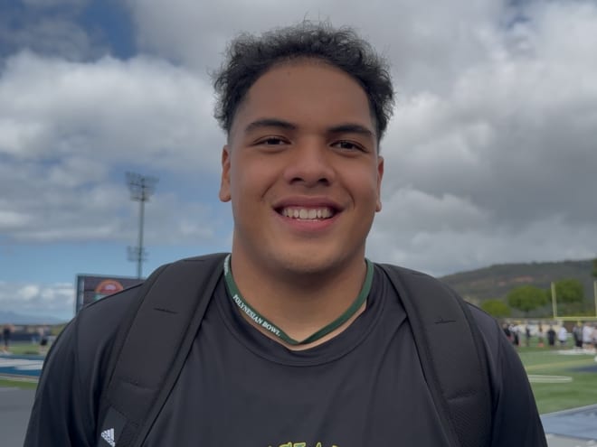 WATCH: DL signee Lebron Williams talks Cal at the 2025 Polynesian Bowl