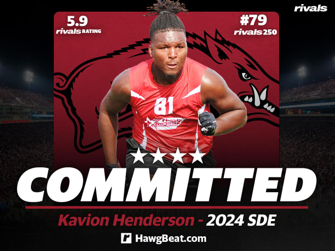 Arkansas lands commitment from 2024 four-star DE Kavion Henderson