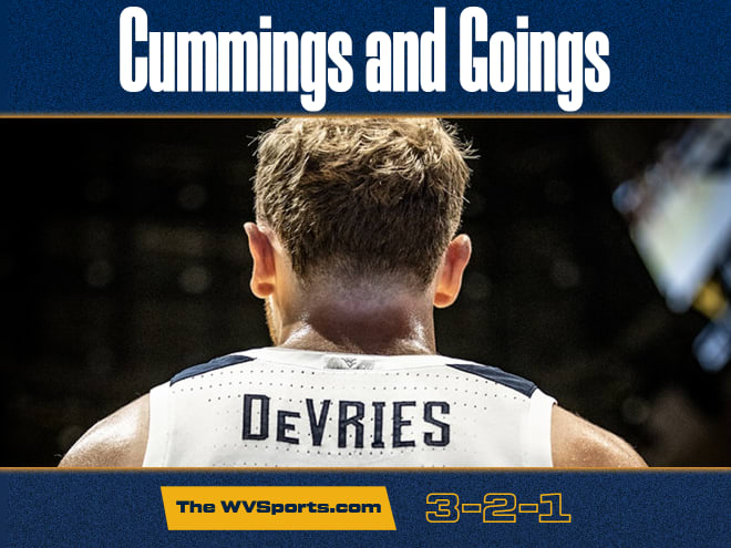 Cummings and Goings: The WVSports.com: 3-2-1