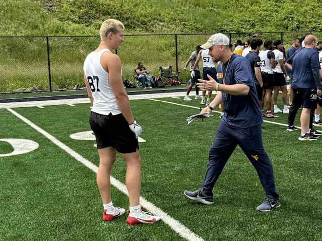 2027 TE Christian Hanshaw impressed with atmosphere at West Virginia camp