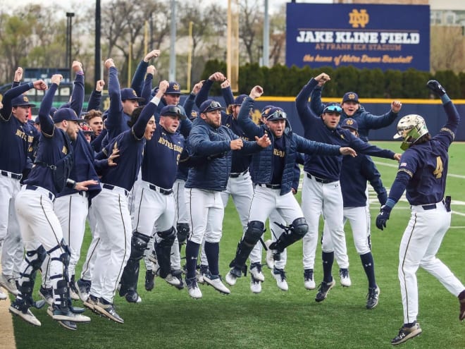 ND baseball sweeps No. 8 Virginia ahead of reunion with Link Jarrett