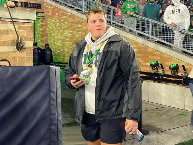2025 OL prospect Jake Cook transforming body ahead of Notre Dame camp