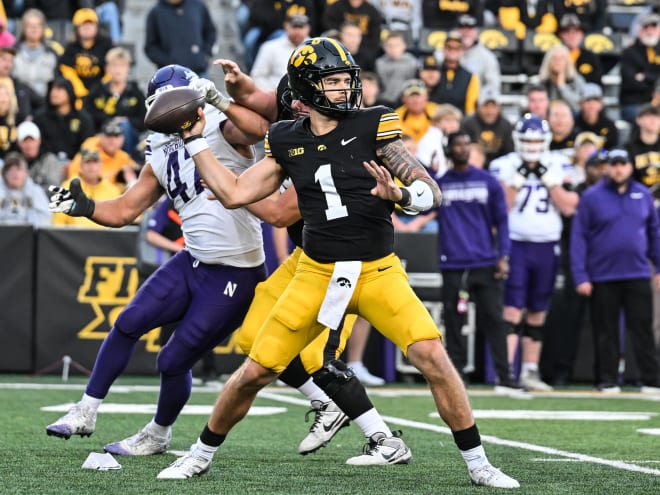 Iowa routs Northwestern 40-14 in 'embarrassing performance'