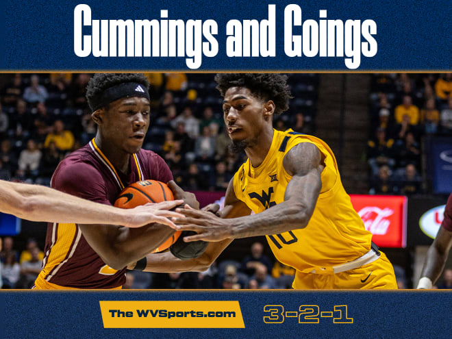 Cummings and Goings: The WVSports.com: 3-2-1