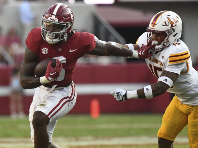 Alabama RB Trey Sanders enters the portal