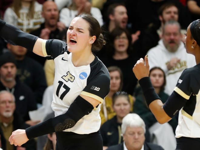 Purdue volleyball beats Broncos in the clutch in first round