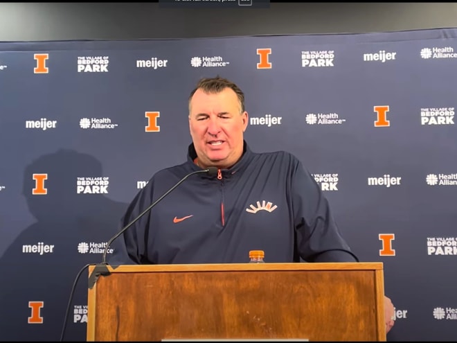 Watch:  Illini coach Bret Bielema post game vs. Purdue