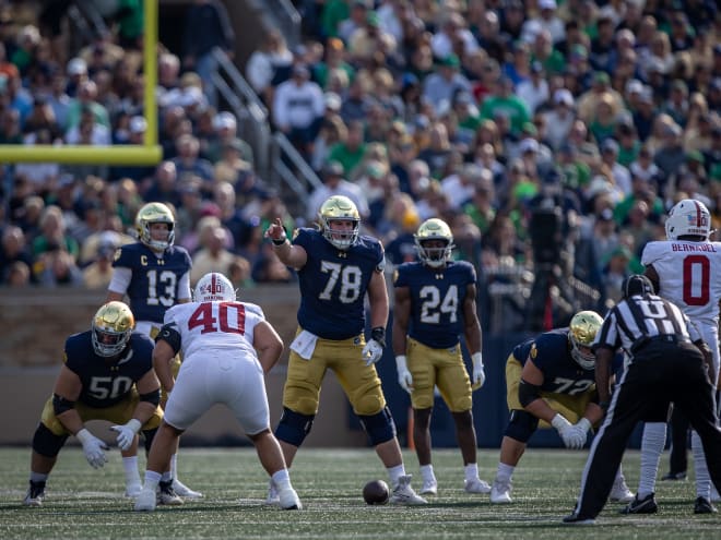 Film Analysis: Notre Dame's interior offensive line needs to play better