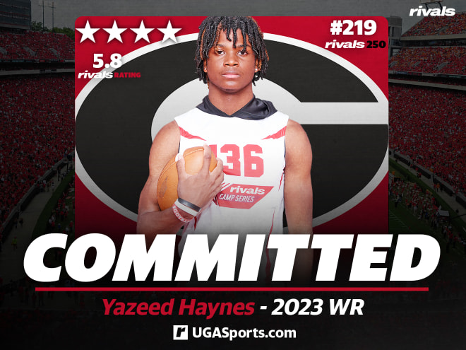 Rivals250 WR Yazeed Haynes commits to Georgia