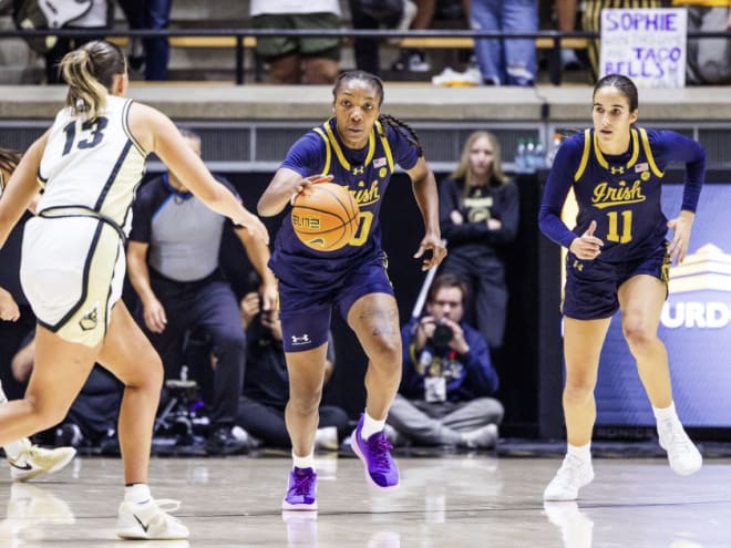 Notre Dame WBB puts up highlight-reel performance in dominating Purdue