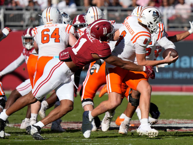 Why Alabama's pass rush might feast against Oklahoma