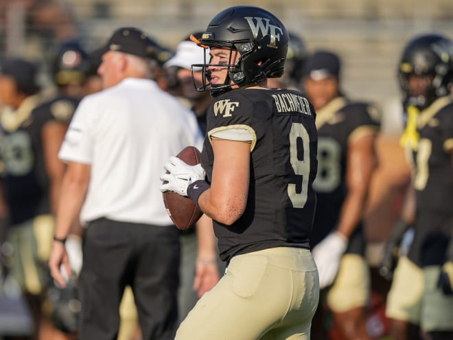 How did Wake Forest QB Hank Bachmeier play in the loss to Virginia?