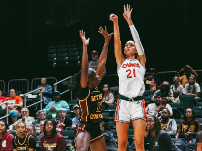 Women's Basketball: Miami blows out Bethune to reach eighth win