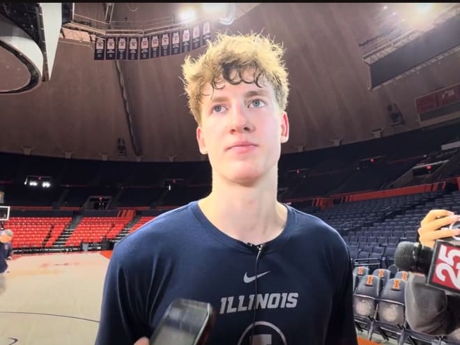 Watch:  Illini guard Kasparas Jakucionis pre-Tennessee