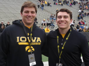 Evans enjoys Iowa Spring Game