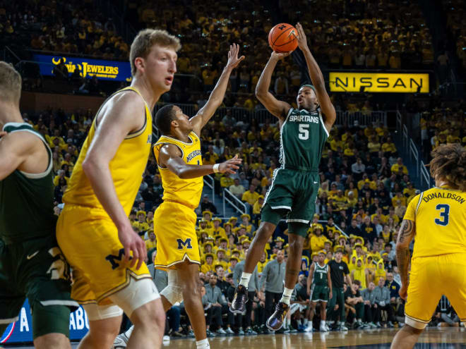 Michigan State downs Michigan 75-62, takes narrow lead in Big Ten standings